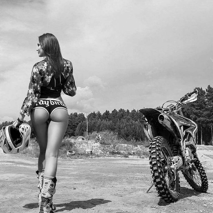 Beautiful girls and motorcycles in Novosibirsk